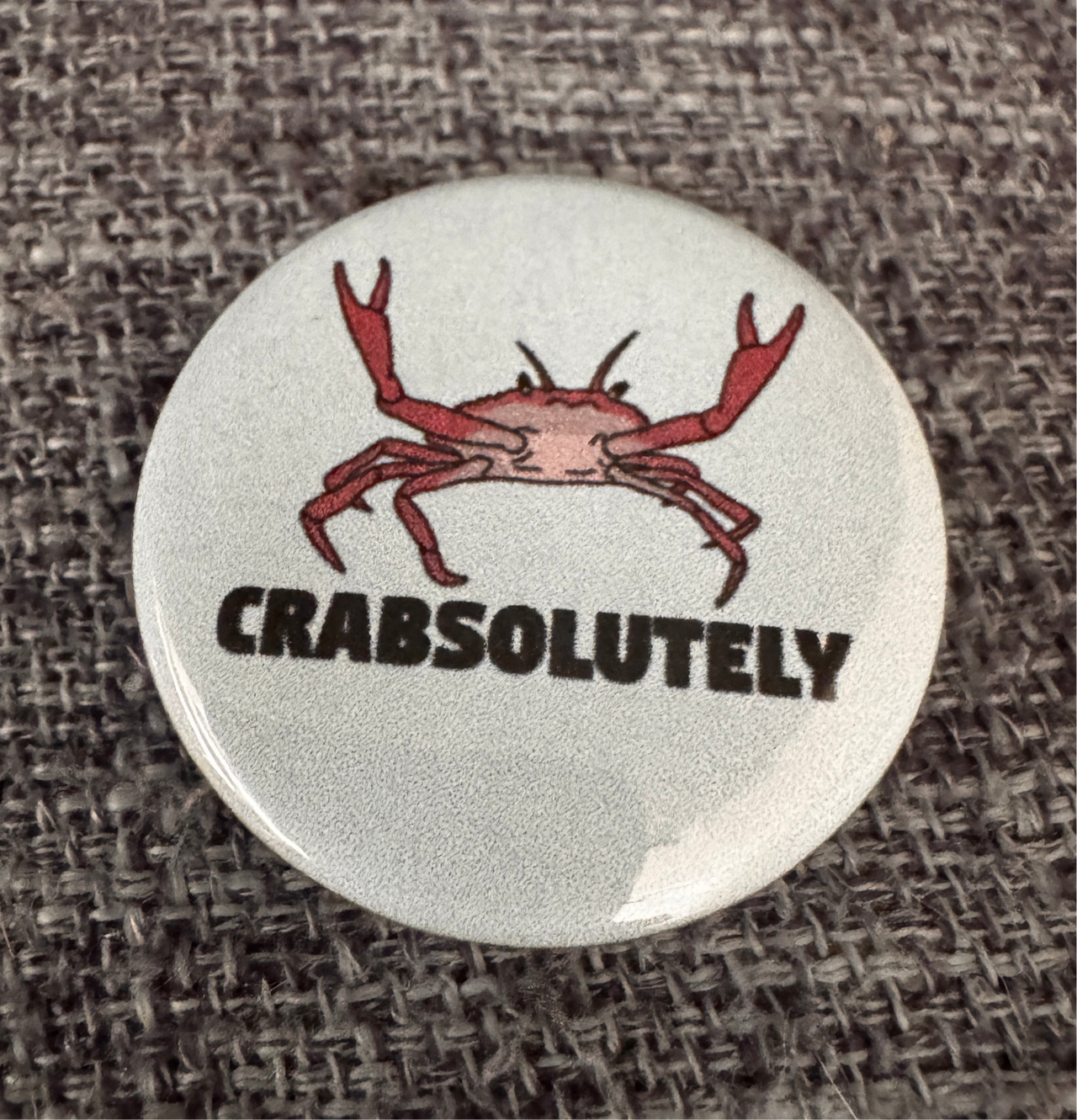 Crabsolutely button